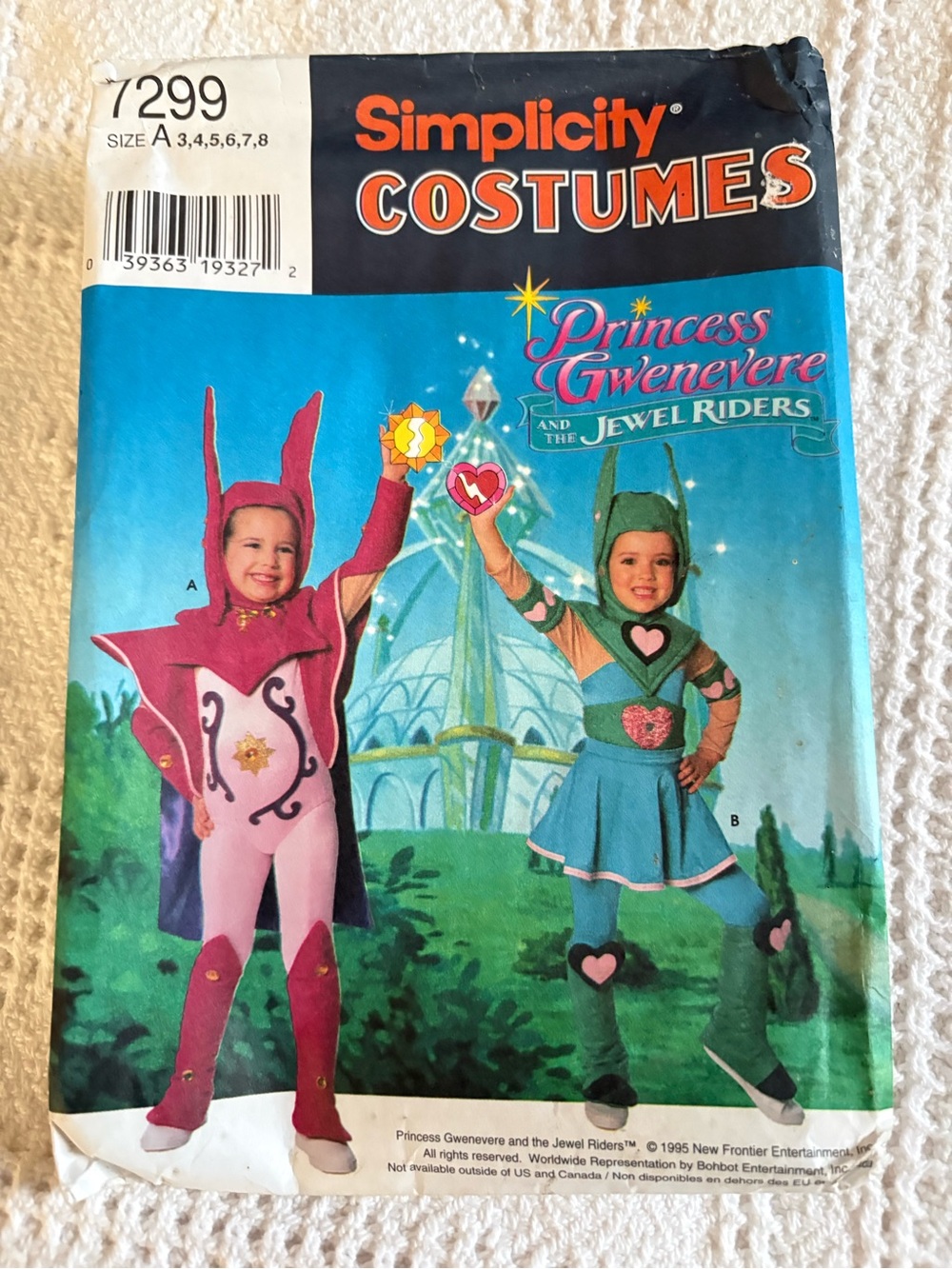Simplicity Pattern 7299 A for Children’s Costumes